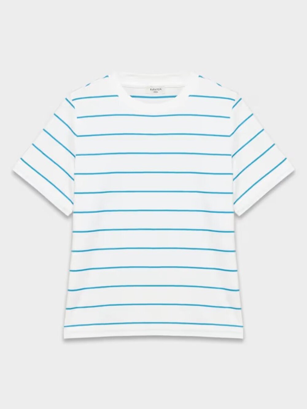 Aritzia Babaton InterLock Cotton Function T-Shirt White/Splash Blue Size XS